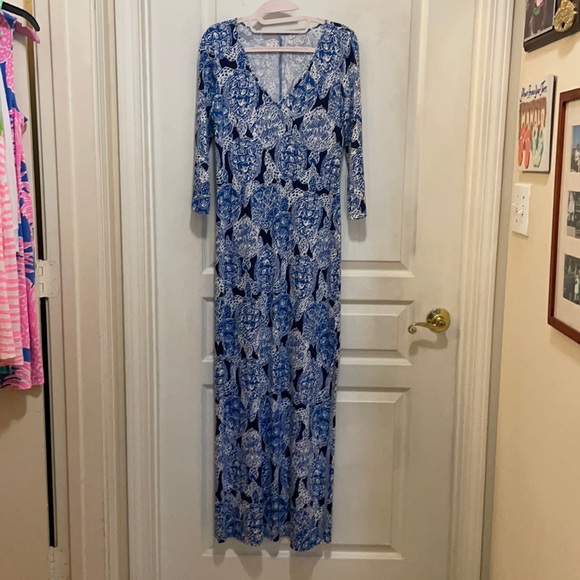 royal blue dresses quince Lilly Pulitzer Ramsey Maxi Dress in Resort White Seashell Splendor –  Leigh's of Breton Village